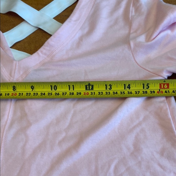 Lilly Pulitzer Light Pink Criss-Cross Long Sleeve Tee - Picture 5 of 8